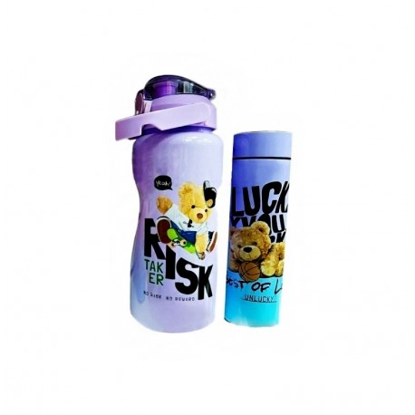 Набор Детская бутылка и термос с датчиком 2 шт  оптом-1