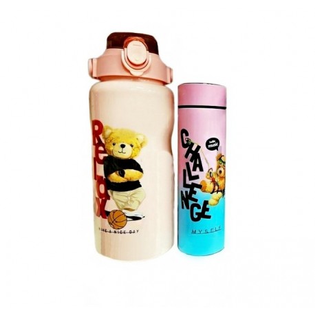 Набор Детская бутылка и термос с датчиком 2 шт  оптом-2