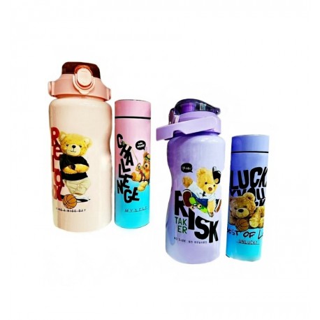 Набор Детская бутылка и термос с датчиком 2 шт  оптом