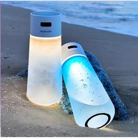 Светящиеся бутылка для воды 450 мл прозрачная с зарядкой Type-C  оптом-2