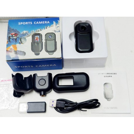 Компактная нательная мини-камера Wi-Fi Sports Camera для спорта  оптом-4