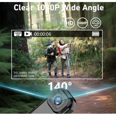 Компактная нательная мини-камера Wi-Fi Sports Camera для спорта  оптом-7