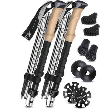 Скандинавские палки для ходьбы 62 - 135 см  оптом-1