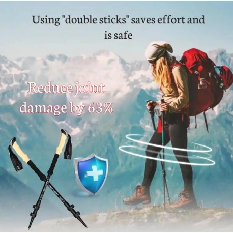 Скандинавские палки для ходьбы 62 - 135 см  оптом-4