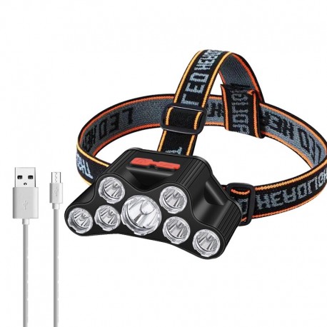 Фонарь налобный светодиодный F-T26 7 ламп  оптом-6