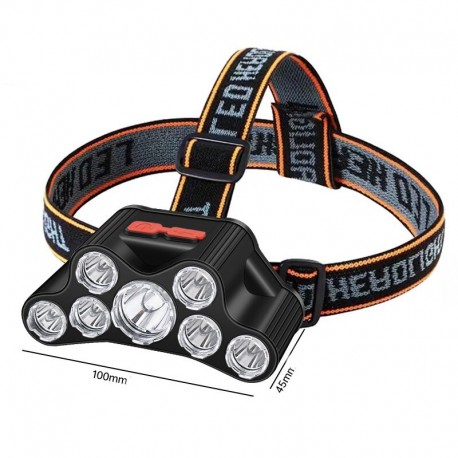 Фонарь налобный светодиодный F-T26 7 ламп  оптом-3