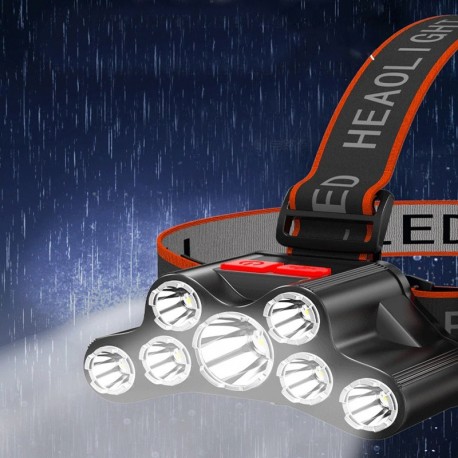 Фонарь налобный светодиодный F-T26 7 ламп  оптом-1