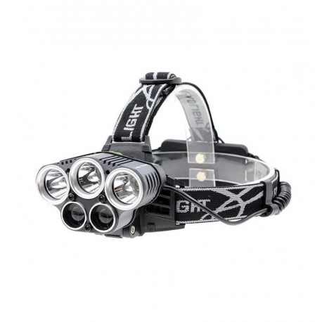 Налобный туристический фонарь с 5 светодиодами  оптом