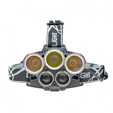 Налобный туристический фонарь с 5 светодиодами  оптом-1