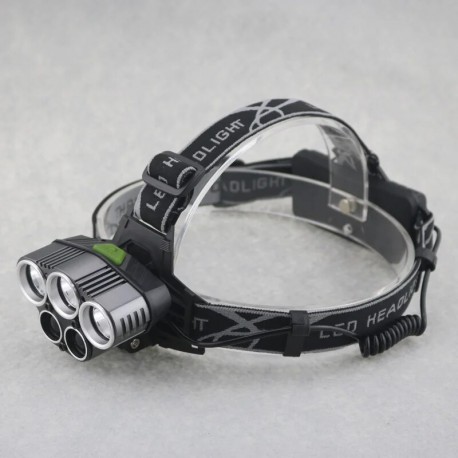 Налобный туристический фонарь с 5 светодиодами  оптом-6