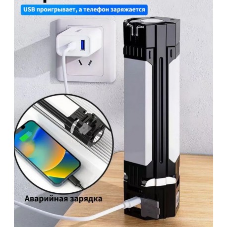 Кемпинговый фонарь перезаряжаемый светодиодный с магнитом-3