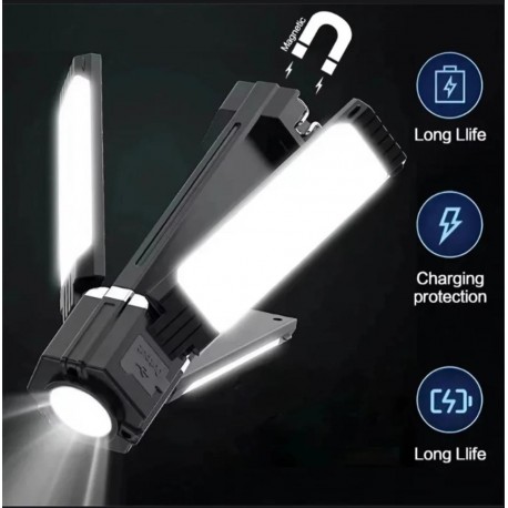 Кемпинговый фонарь перезаряжаемый светодиодный с магнитом-7