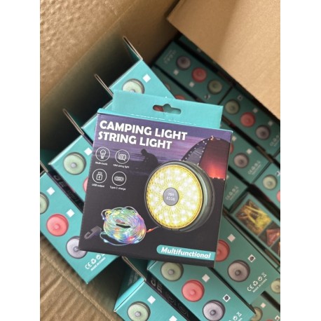 Кемпинговый фонарь с гирляндой на аккумуляторе с PowerBank-5