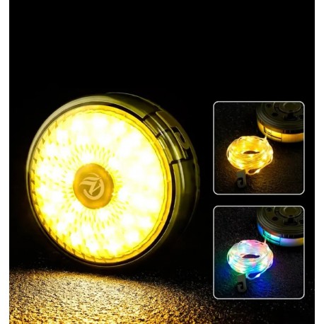 Кемпинговый фонарь с гирляндой на аккумуляторе с PowerBank-8