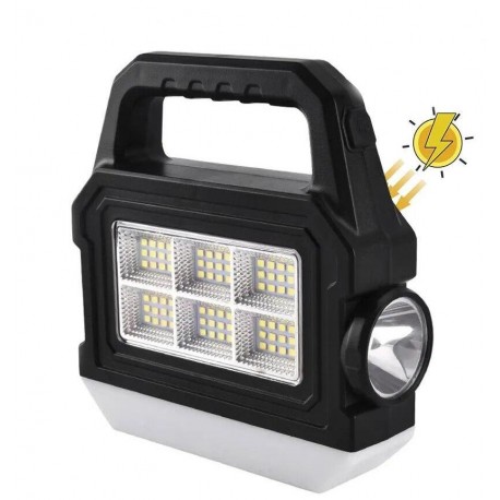 Мощный светодиодный фонарь на солнечной батарее для кемпинга  оптом