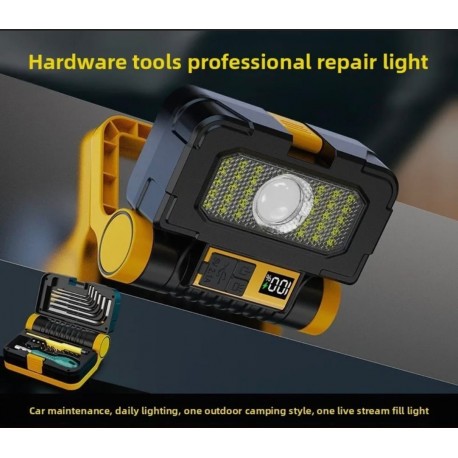 Светодиодный фонарь abay дальнего действия с солнечной зарядкой-3