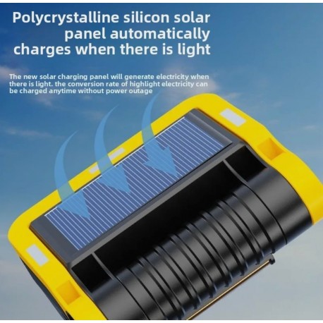 Светодиодный фонарь abay дальнего действия с солнечной зарядкой-4