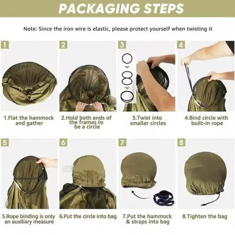 Открытый гамак с москитной сеткой для кемпинга-6