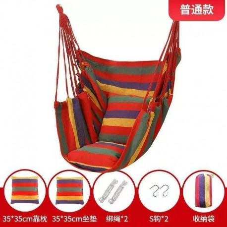 Гамак тканевый для отдыха на природе с 2 подушками 35 х 35 см-2