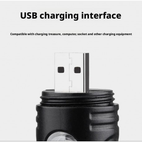 Перезаряжаемый светодиодный фонарик Multifunctional Flashlight Zoom YD2440 для кемпинга-5