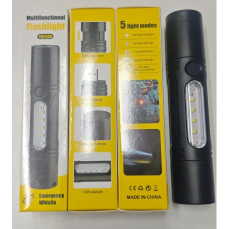 Перезаряжаемый светодиодный фонарик Multifunctional Flashlight Zoom YD2440 для кемпинга-1