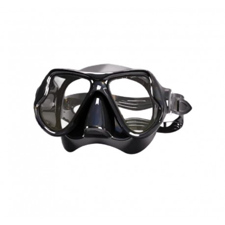 Маска для плавания и снорклинга с панорамным обзором и силиконовой трубкой-1