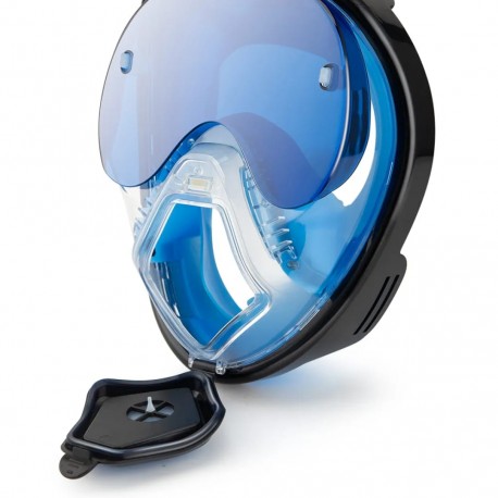 Складная маска для дайвинга, с очками для коррекции близорукости-3