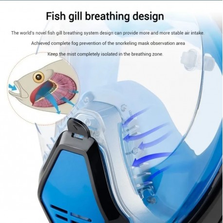 Складная маска для дайвинга, с очками для коррекции близорукости-10