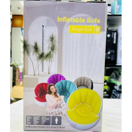 Водонепроницаемое надувное кресло Inflatable Sofa для отдыха 85 х 70 см-6