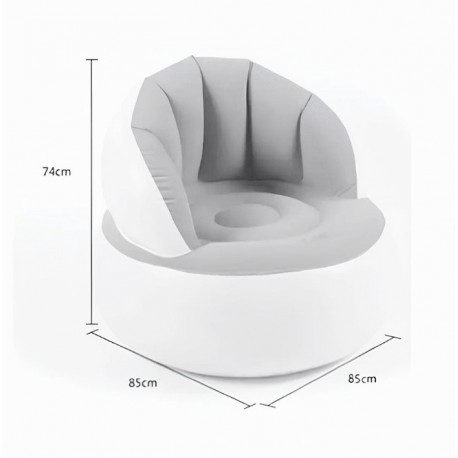 Водонепроницаемое надувное кресло Inflatable Sofa для отдыха 85 х 70 см-5