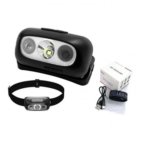 Налобный светодиодный фонарь охоты и рыбалки LED с датчиком движения-1