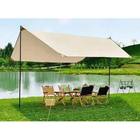 Туристический кемпинговый навес-тент 3*5 м от солнца для отдыха, коммерческих объектов-5