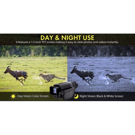 Очки-Монокуляр ночного видения 1080P HD для охоты оптом-8