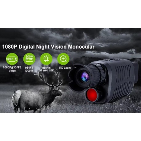 Очки-Монокуляр ночного видения 1080P HD для охоты оптом-7