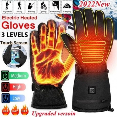 Зимние перчатки с электрическим подогревом 3 режима  оптом-6