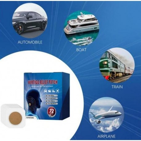 Пластырь от укачивания и головокружения, быстродействующий 10 шт  оптом-3