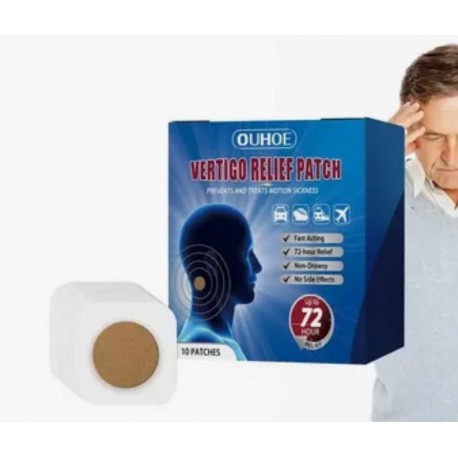 Пластырь от укачивания и головокружения, быстродействующий 10 шт  оптом-1