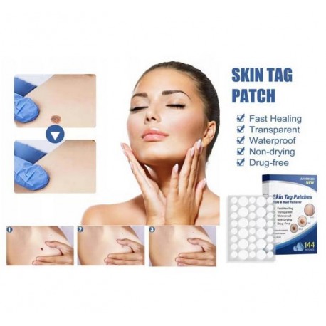 Пластыри для удаления кожных пятен, родинок, бородавок Skin Tag Patches Mole & Wart Remover 144 шт  оптом-2