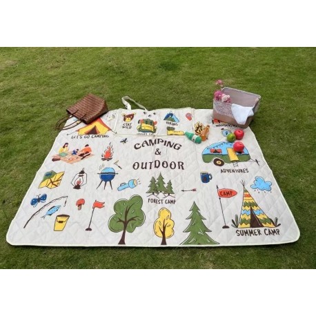 Покрывало складное пляжное для пикника, непромокаемое, 200 х 145 см-9