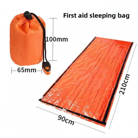 Туристический спальный нейлоновый мешок для выживания 210*90 см-2