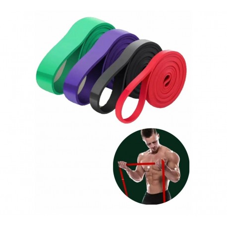 Набор резиновых эспандеров для фитнеса 4 шт оптом-4