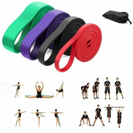 Набор резиновых эспандеров для фитнеса 4 шт оптом-5