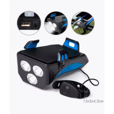 Велосипедный светильник 2 в 1 для велосипеда с гудком-1