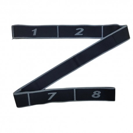 Эластичная лента для йоги, растяжки с петлями 115 х 4 см  оптом-4