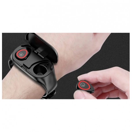 Фитнес браслет с TWS наушниками LEMFO M1  оптом-9