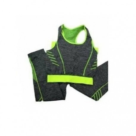 Костюм для йоги и фитнеса Yoga Wear A Suit Slimming, зеленый  оптом-2