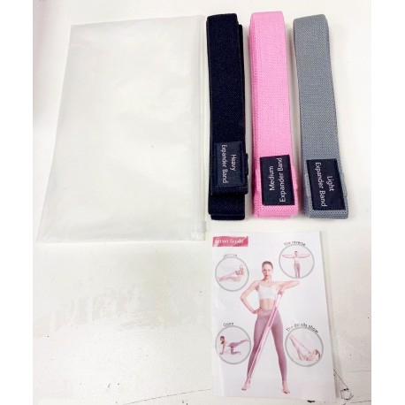 Набор тканевых фитнес-резинок Expander Band 3 шт  оптом-3