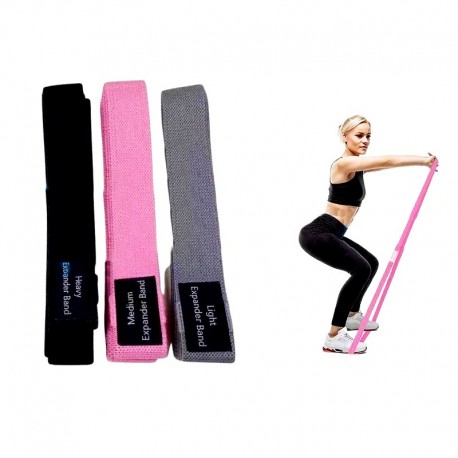 Набор тканевых фитнес-резинок Expander Band 3 шт  оптом