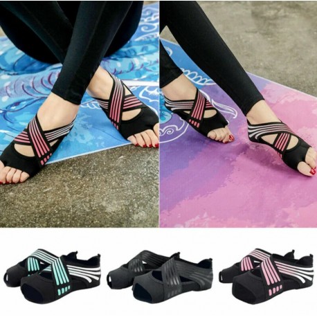 Носки для йоги с открытым носком  оптом-5