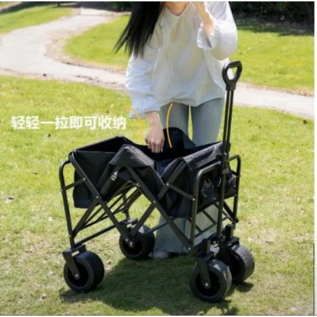 Портативная походная складная тележка для кемпинга 70 х 46 х 47 см-4